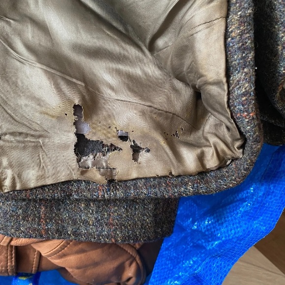 Harris Tweed Jacket Dunn & Co. Blazer Jacket Country Check 42 R - Picture 11 of 13